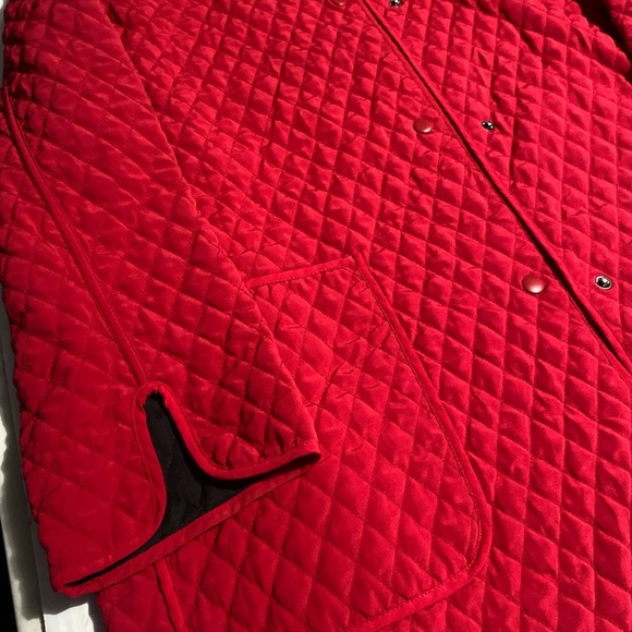 Jones New York Red Quilted Varsity Jacket - Picture 9 of 11
